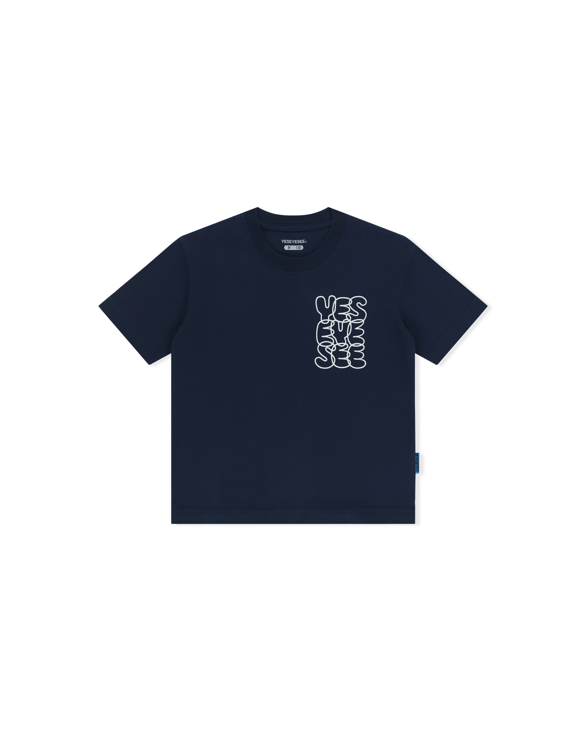 yeseyesee - C-Logo Kids Tee (Navy) product image 1 | TRAB K-Fashion Australia