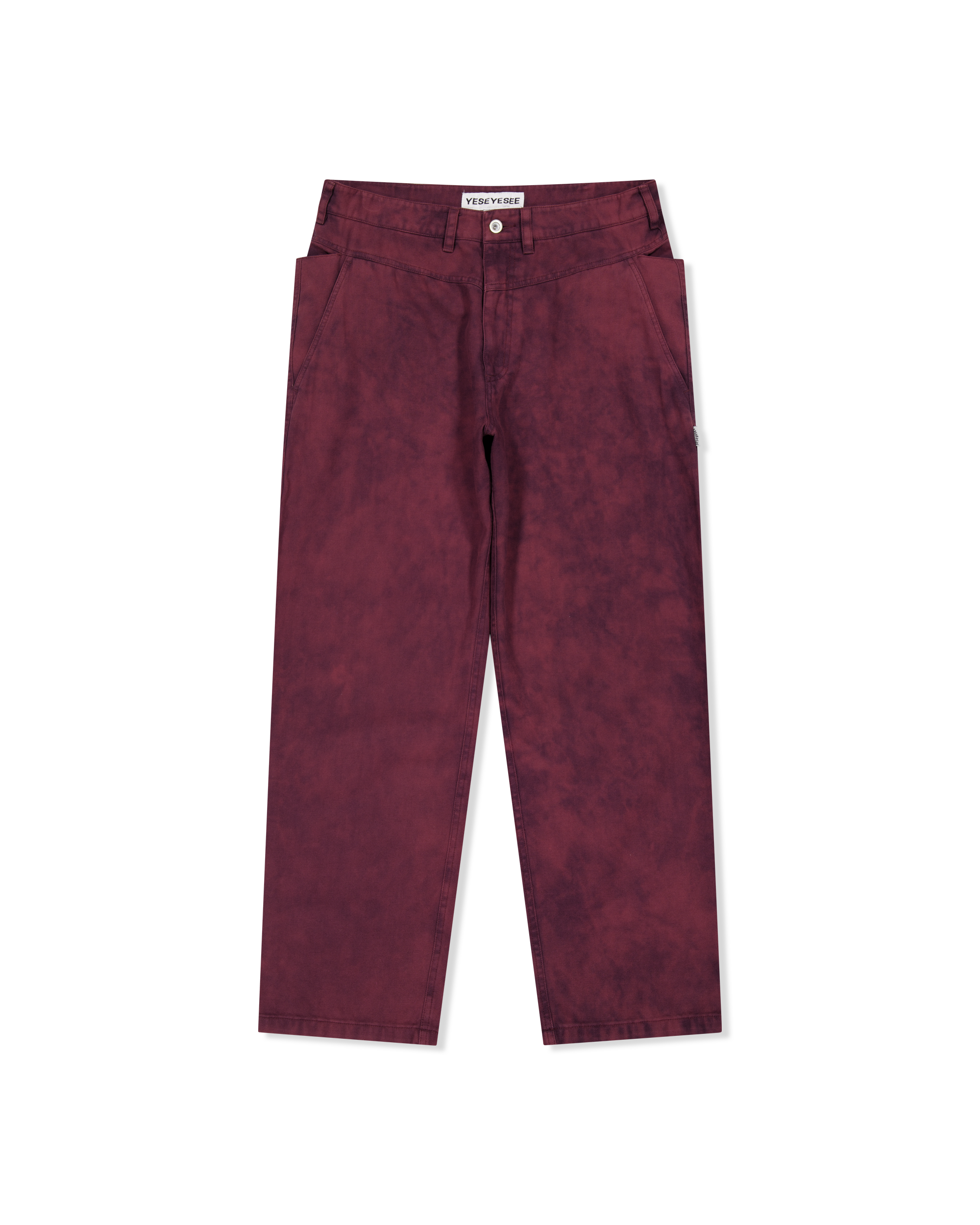 yeseyesee - Dyed Canvas Ramble Pants (Wine) product image 1 | TRAB K-Fashion Australia