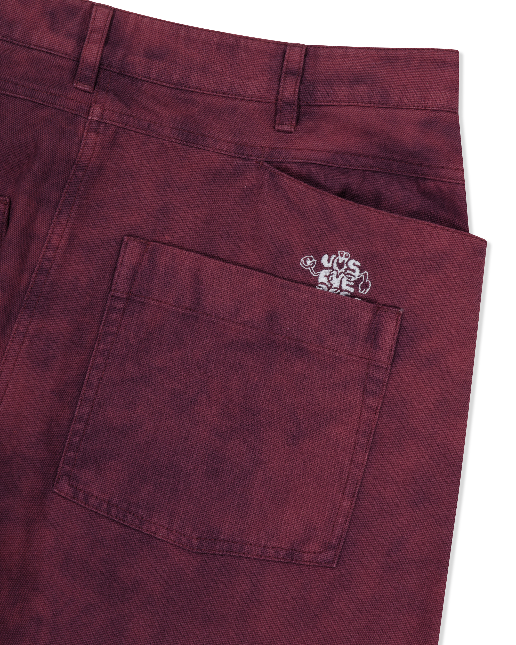 yeseyesee - Dyed Canvas Ramble Pants (Wine) product image 3 | TRAB K-Fashion Australia