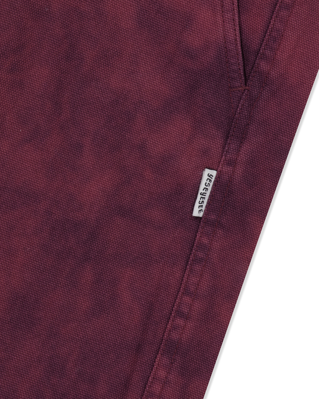 yeseyesee - Dyed Canvas Ramble Pants (Wine) product image 4 | TRAB K-Fashion Australia