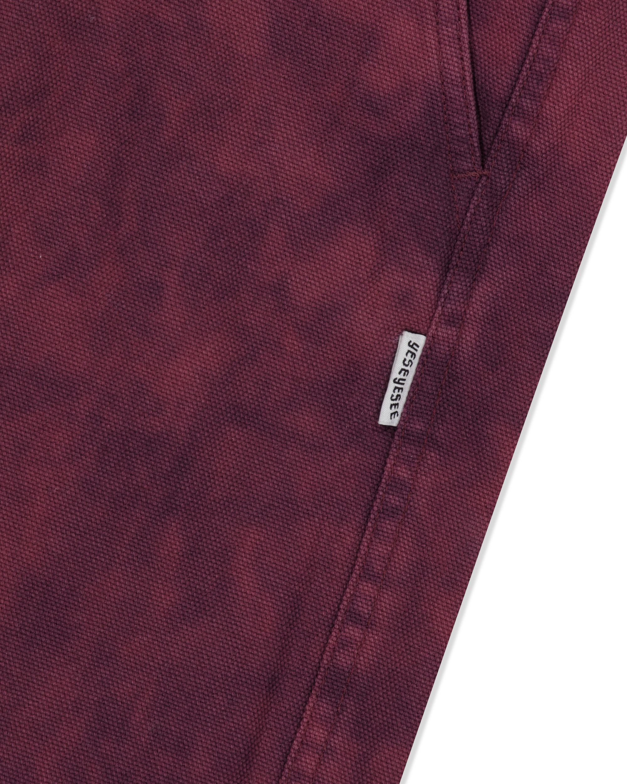 yeseyesee - Dyed Canvas Ramble Pants (Wine) product image 4 | TRAB K-Fashion Australia