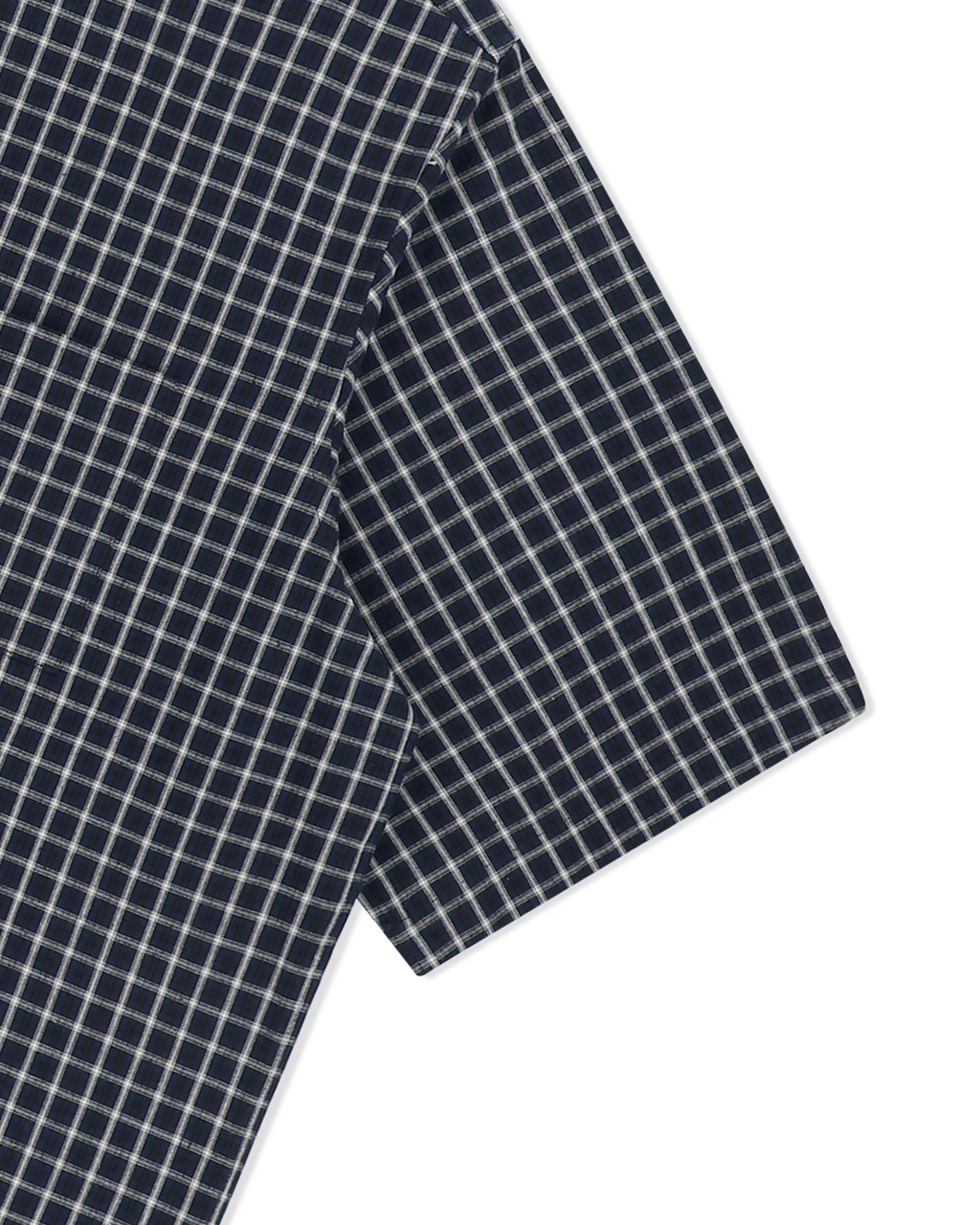 yeseyesee - Y.E.S Short Sleeve Check Shirt (Navy) product image 6 | TRAB K-Fashion Australia