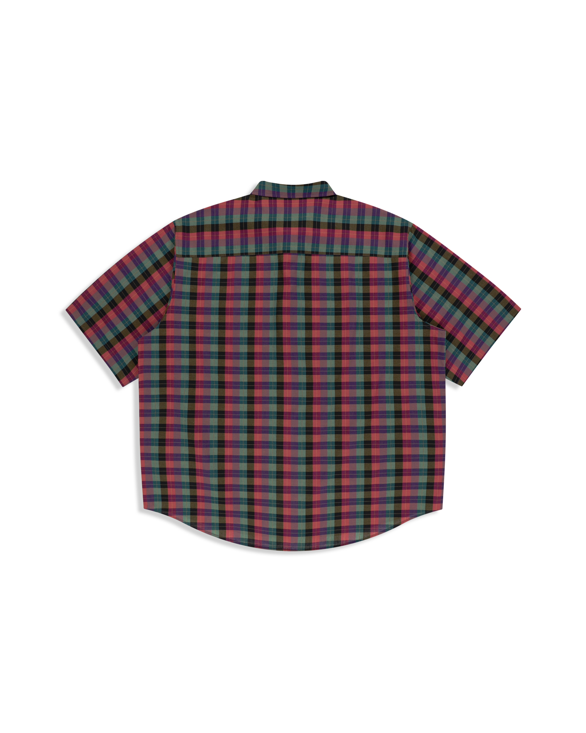 yeseyesee - Y.E.S Short Sleeve Check Shirt (Multi) product image 2 | TRAB K-Fashion Australia