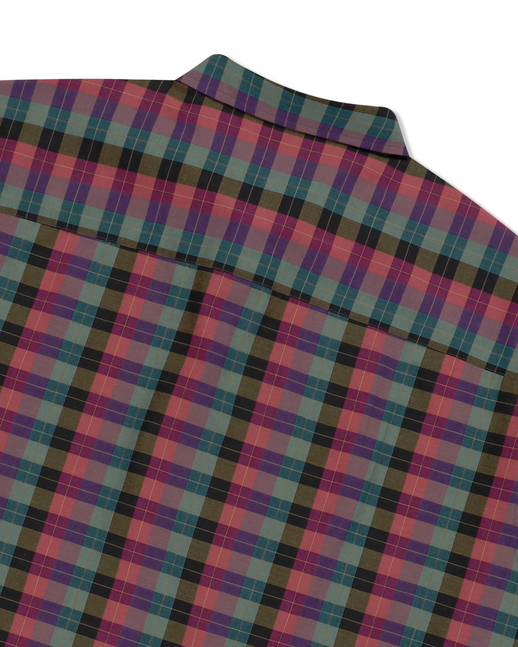 yeseyesee - Y.E.S Short Sleeve Check Shirt (Multi) product image 5 | TRAB K-Fashion Australia