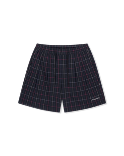 yeseyesee - Crinkled Fabric Check Shorts (Black) product image 1 | TRAB K-Fashion Australia