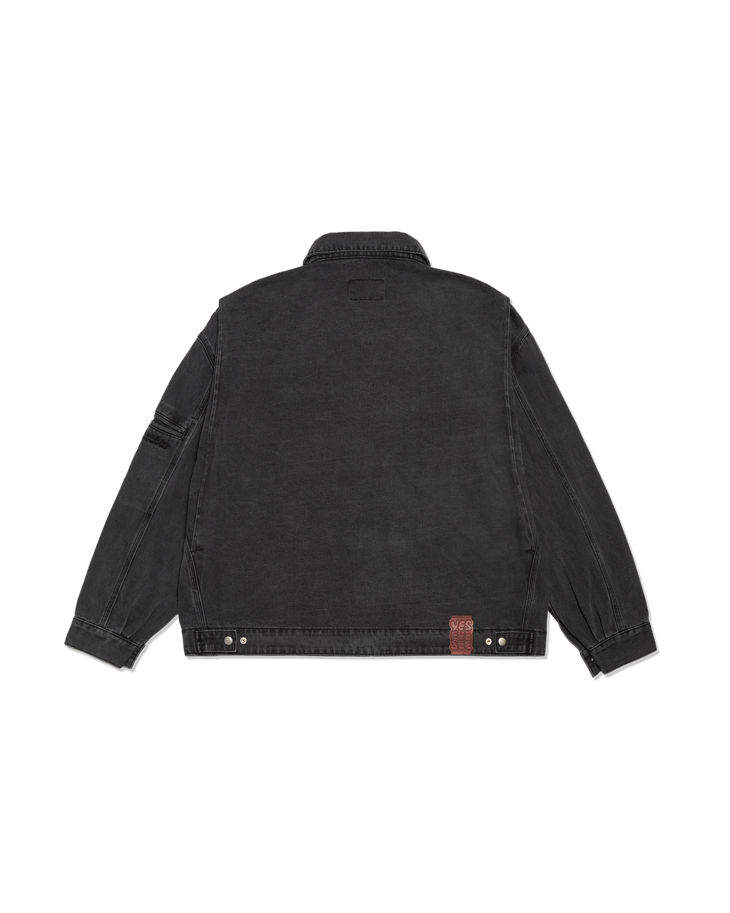 yeseyesee - Loose Fit Zip Up Denim Jacket (Black) product image 2 | TRAB K-Fashion Australia