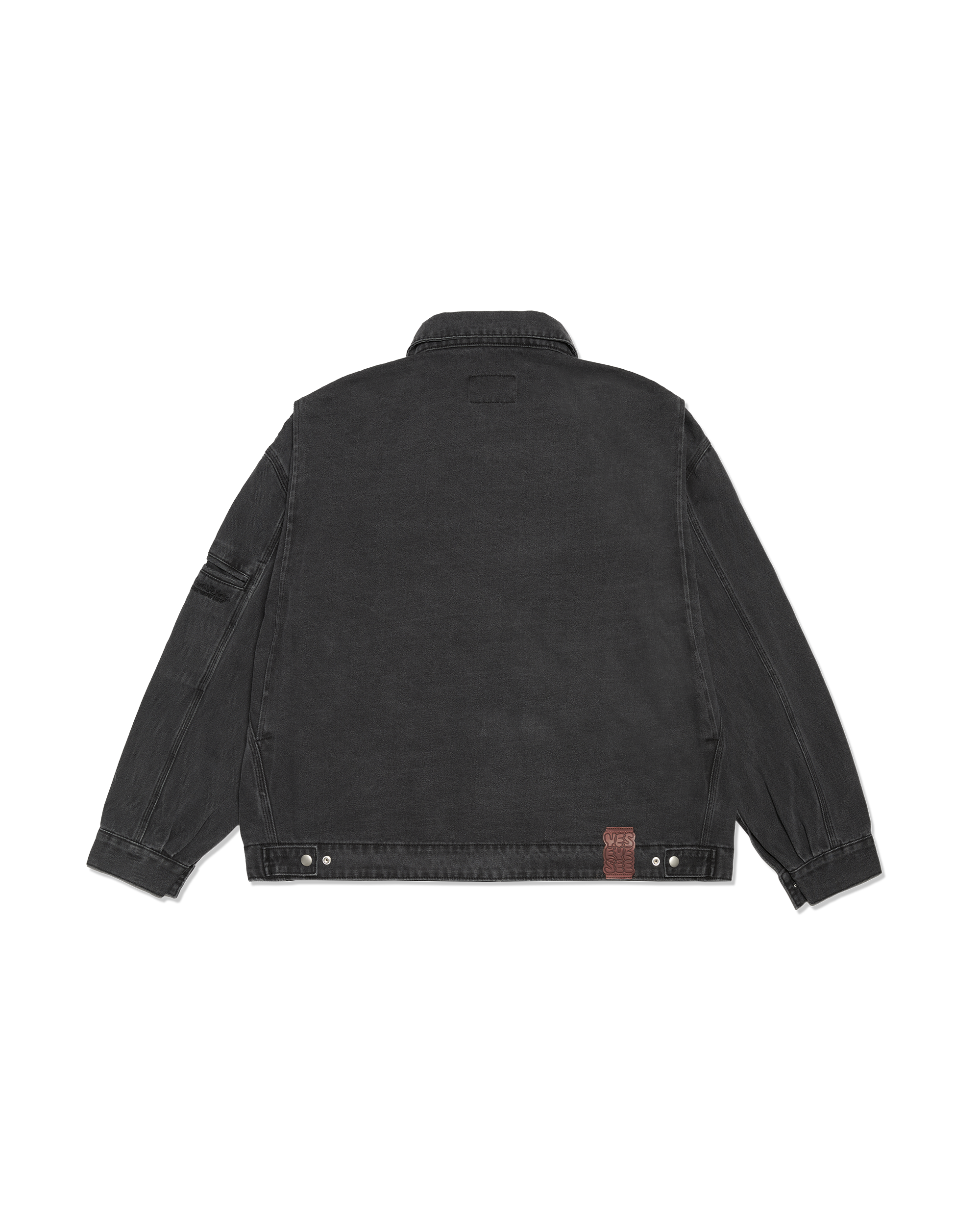 yeseyesee - Loose Fit Zip Up Denim Jacket (Black) product image 2 | TRAB K-Fashion Australia