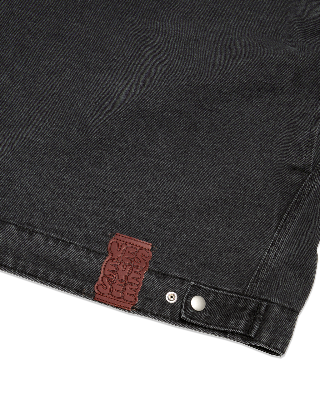 yeseyesee - Loose Fit Zip Up Denim Jacket (Black) product image 4 | TRAB K-Fashion Australia