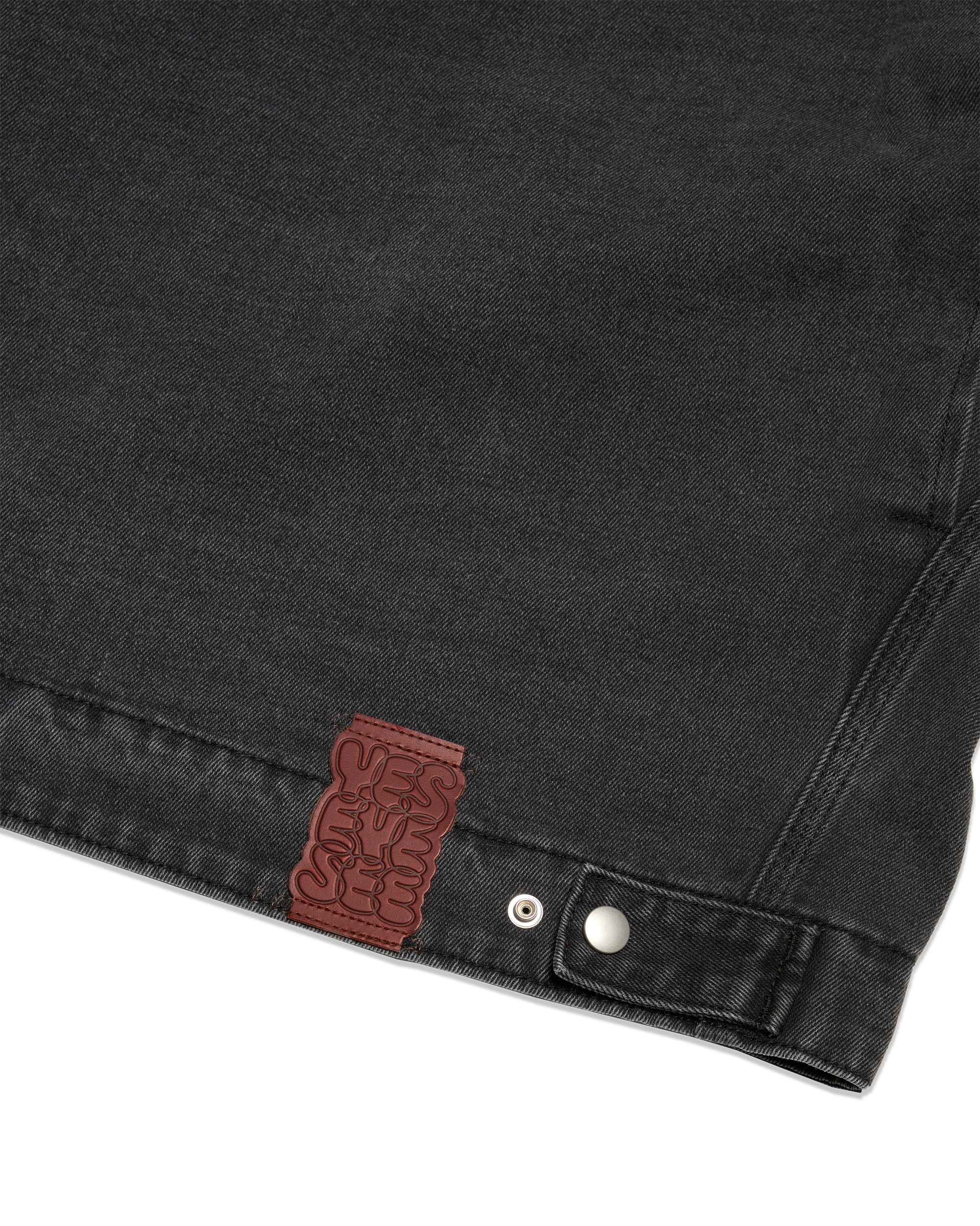 yeseyesee - Loose Fit Zip Up Denim Jacket (Black) product image 4 | TRAB K-Fashion Australia