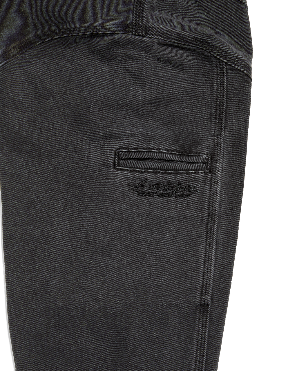 yeseyesee - Loose Fit Zip Up Denim Jacket (Black) product image 5 | TRAB K-Fashion Australia