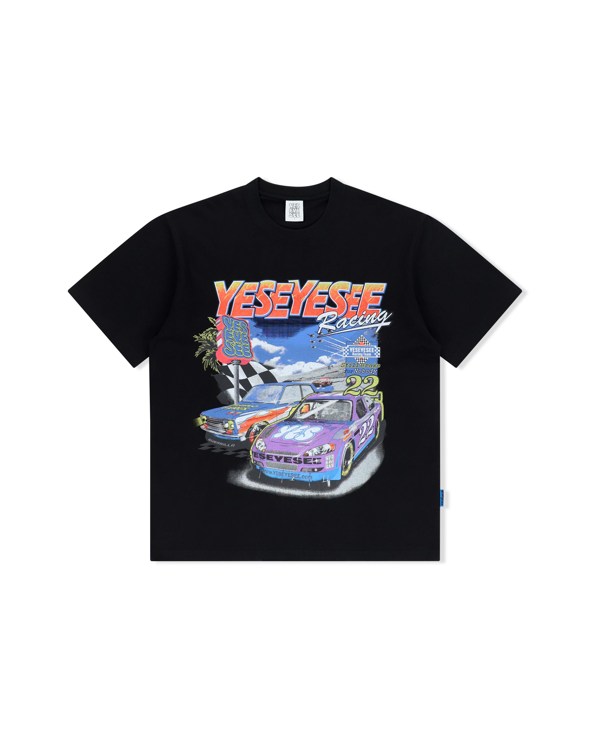 yeseyesee - Racing Tee (Black) product image 1 | TRAB K-Fashion Australia