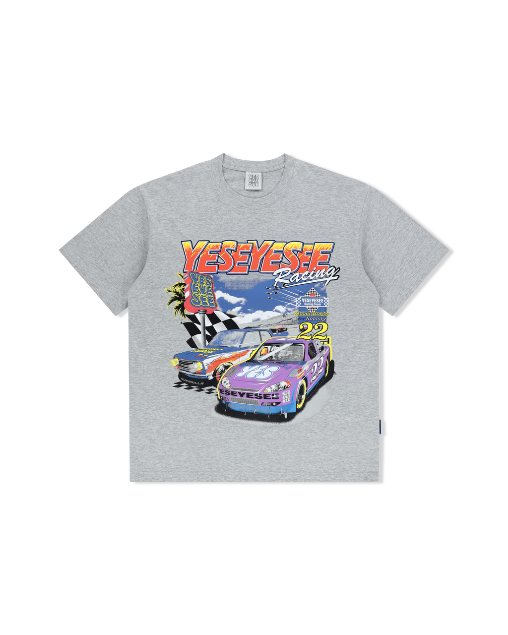 yeseyesee - Racing Tee (Grey) product image 1 | TRAB K-Fashion Australia