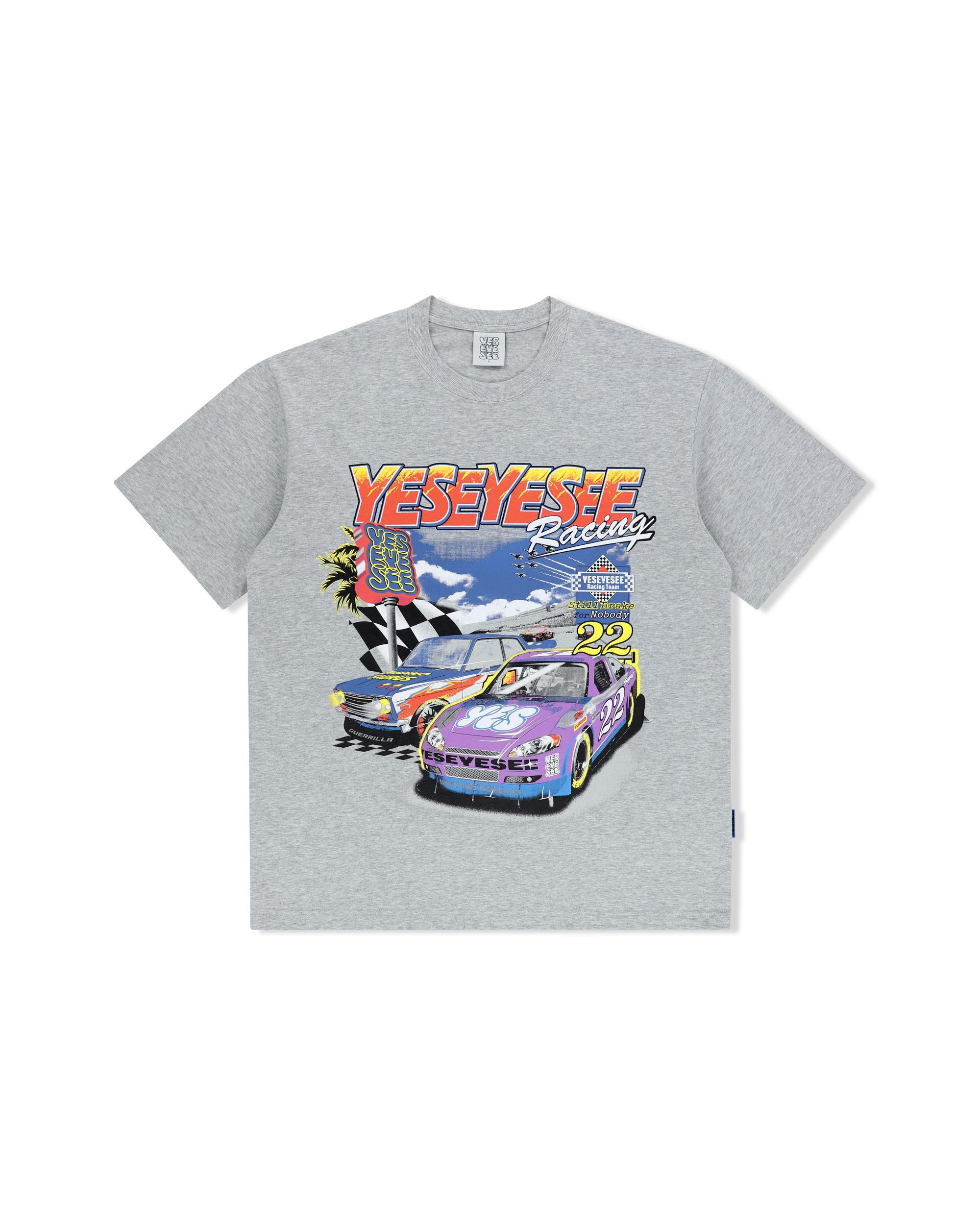 yeseyesee - Racing Tee (Grey) product image 1 | TRAB K-Fashion Australia