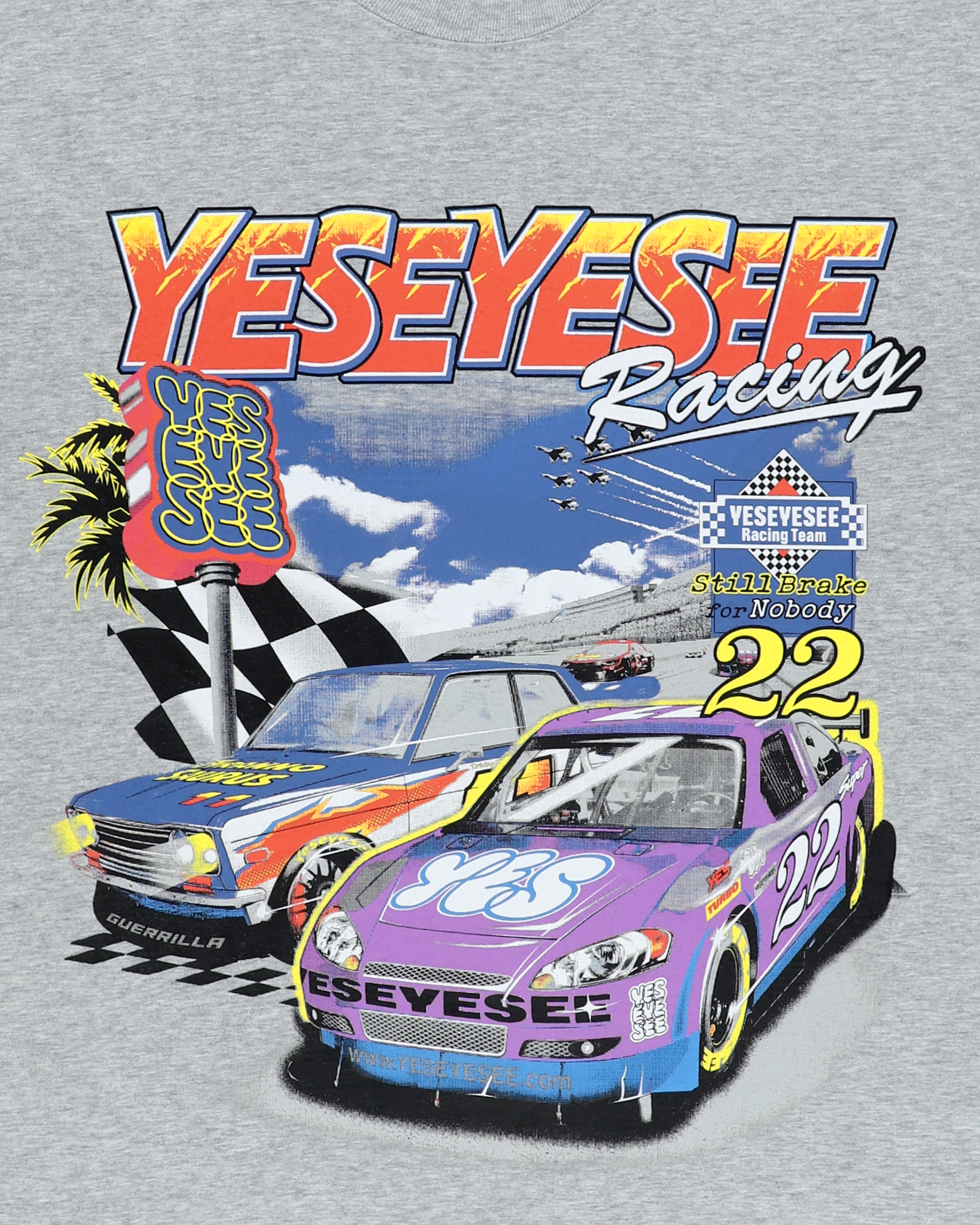 yeseyesee - Racing Tee (Grey) product image 6 | TRAB K-Fashion Australia