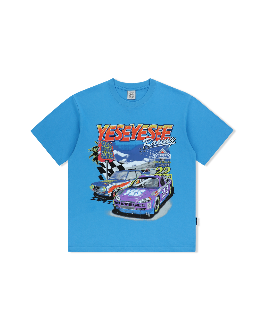 yeseyesee - Racing Tee (Sky Blue) product image 1 | TRAB K-Fashion Australia