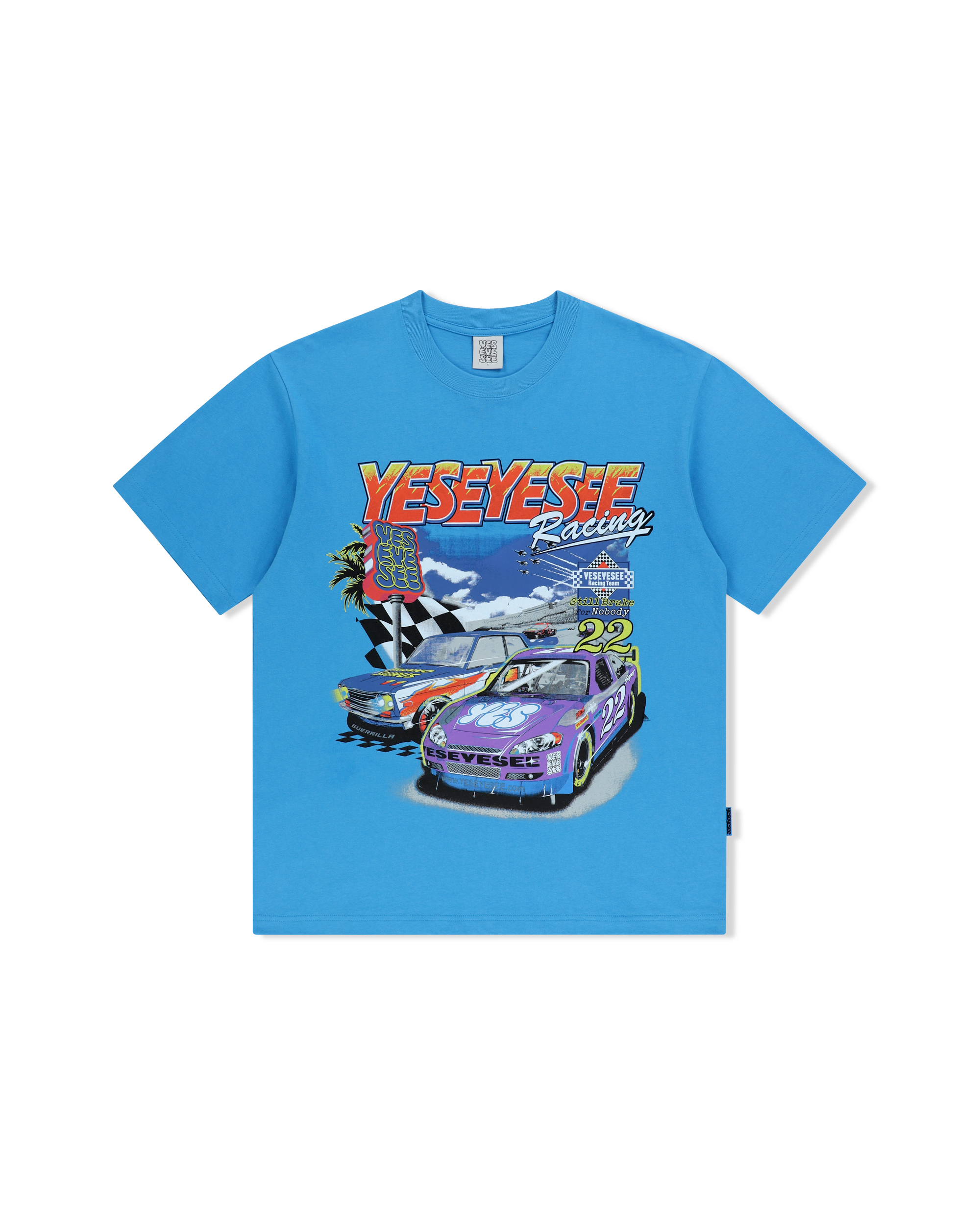 yeseyesee - Racing Tee (Sky Blue) product image 1 | TRAB K-Fashion Australia