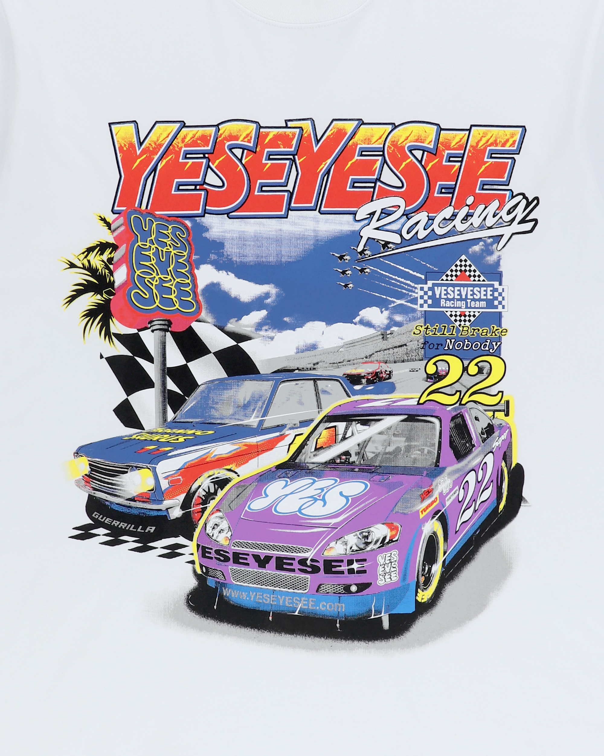 yeseyesee - Racing Tee (White) product image 6 | TRAB K-Fashion Australia