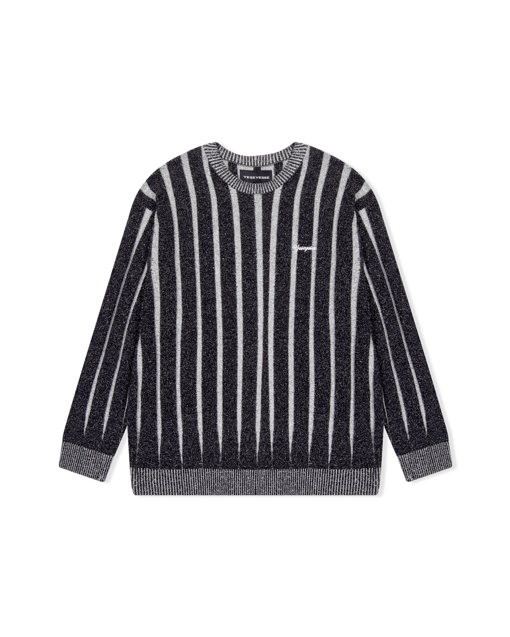 yeseyesee - Stipe Knit Pullover (Black) product image 1 | TRAB K-Fashion Australia