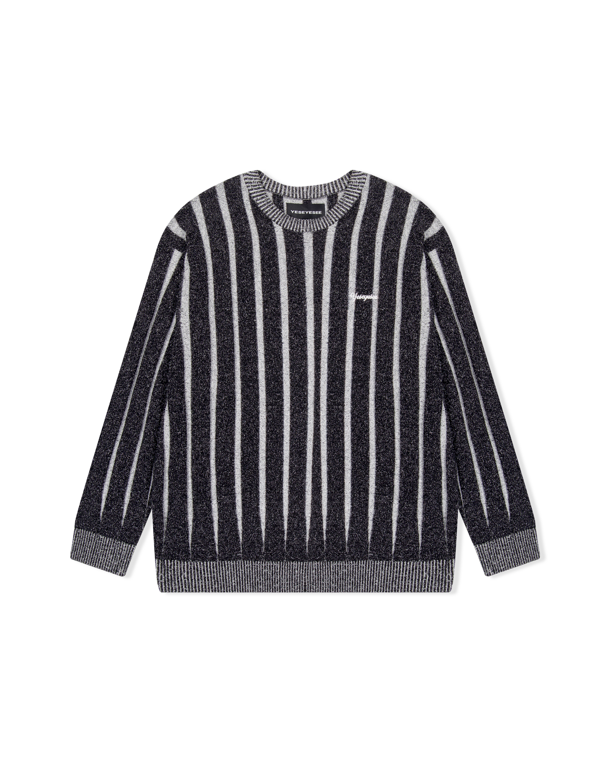 yeseyesee - Stipe Knit Pullover (Black) product image 1 | TRAB K-Fashion Australia
