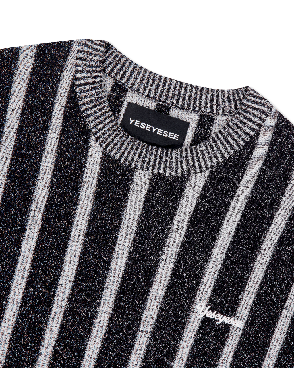 yeseyesee - Stipe Knit Pullover (Black) product image 3 | TRAB K-Fashion Australia