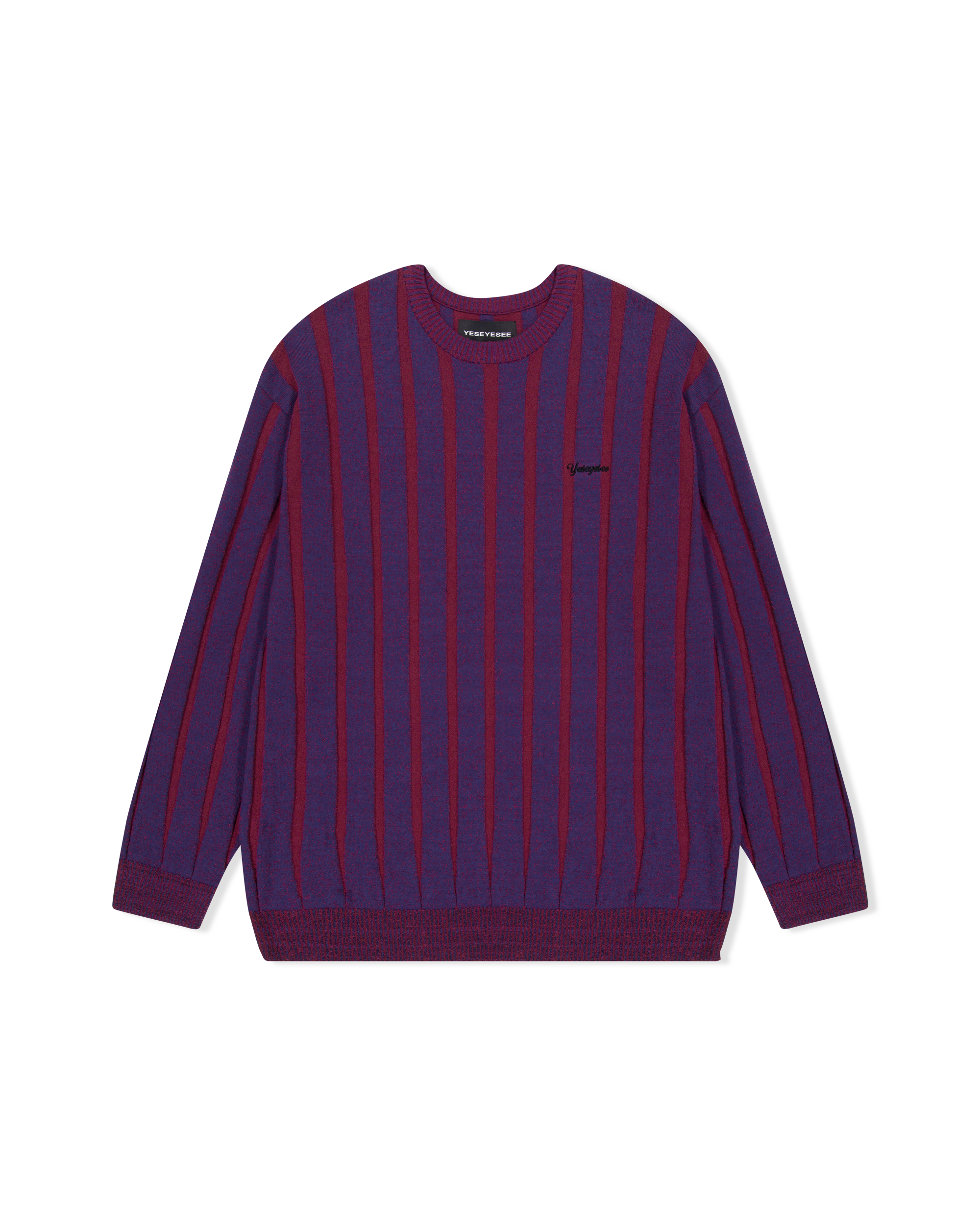 yeseyesee - Stipe Knit Pullover (Navy) product image 1 | TRAB K-Fashion Australia