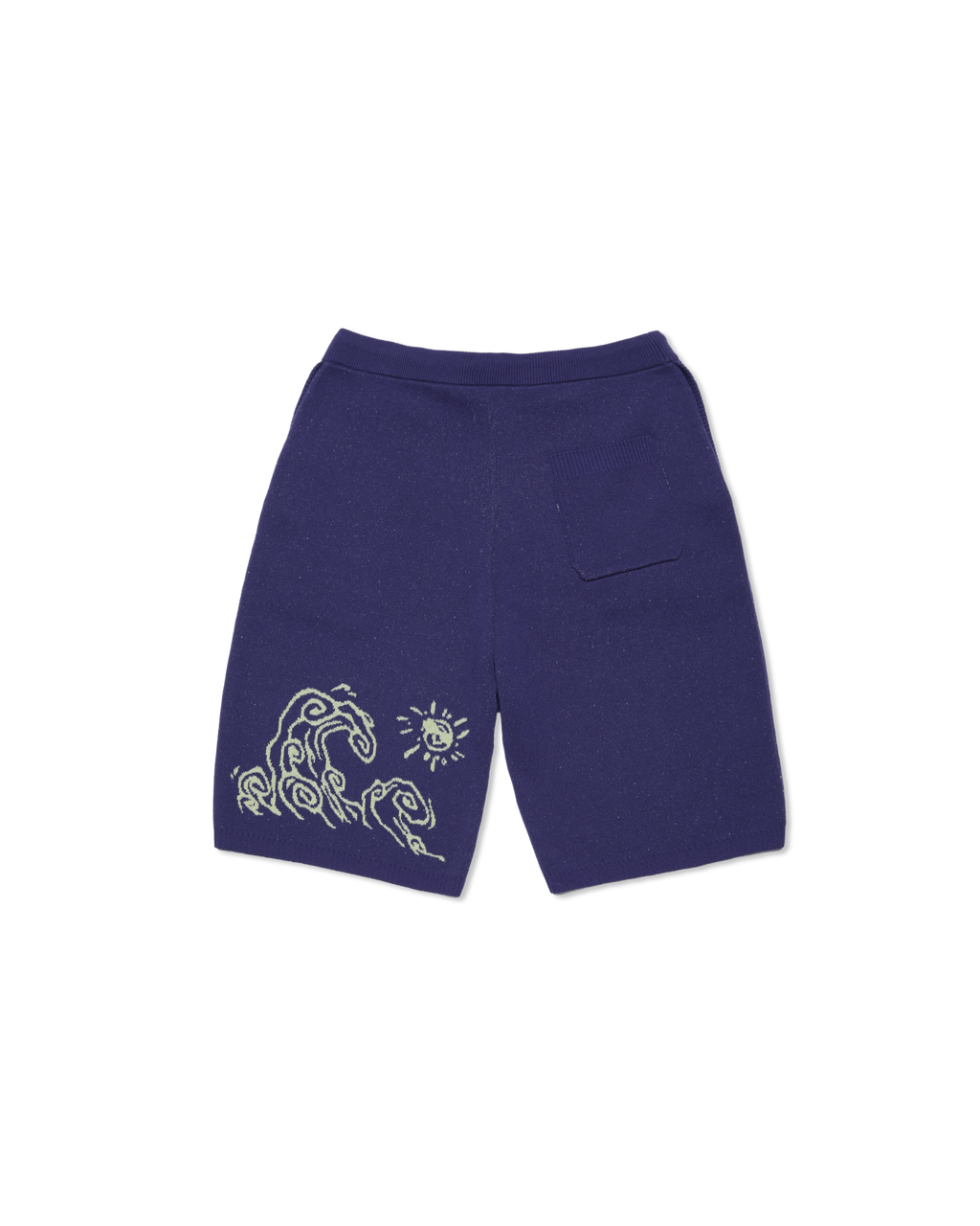 yeseyesee - Wave Print Knit Shorts (Purple) product image 2 | TRAB K-Fashion Australia