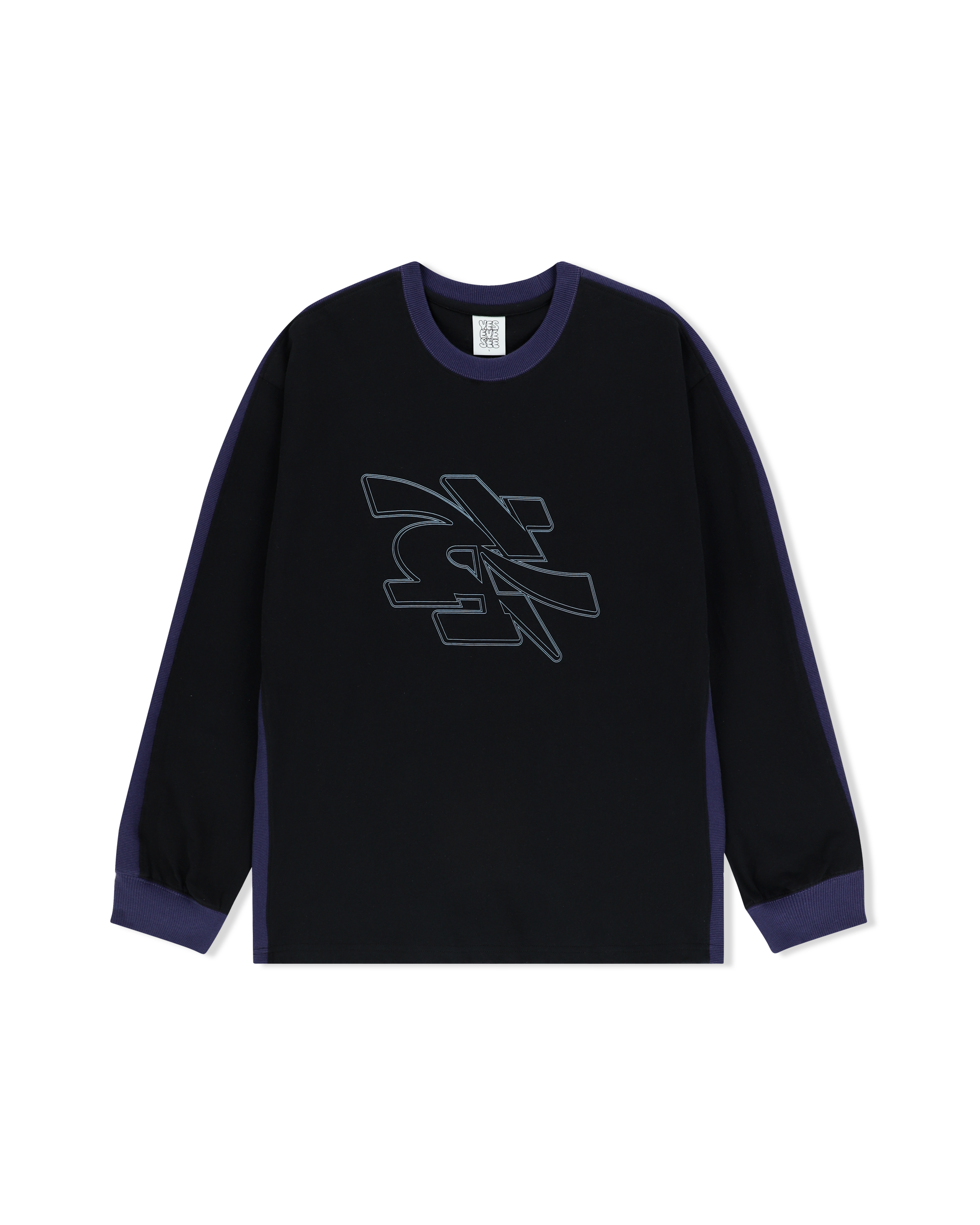 yeseyesee - Side Rib L/S (Black) product image 1 | TRAB K-Fashion Australia