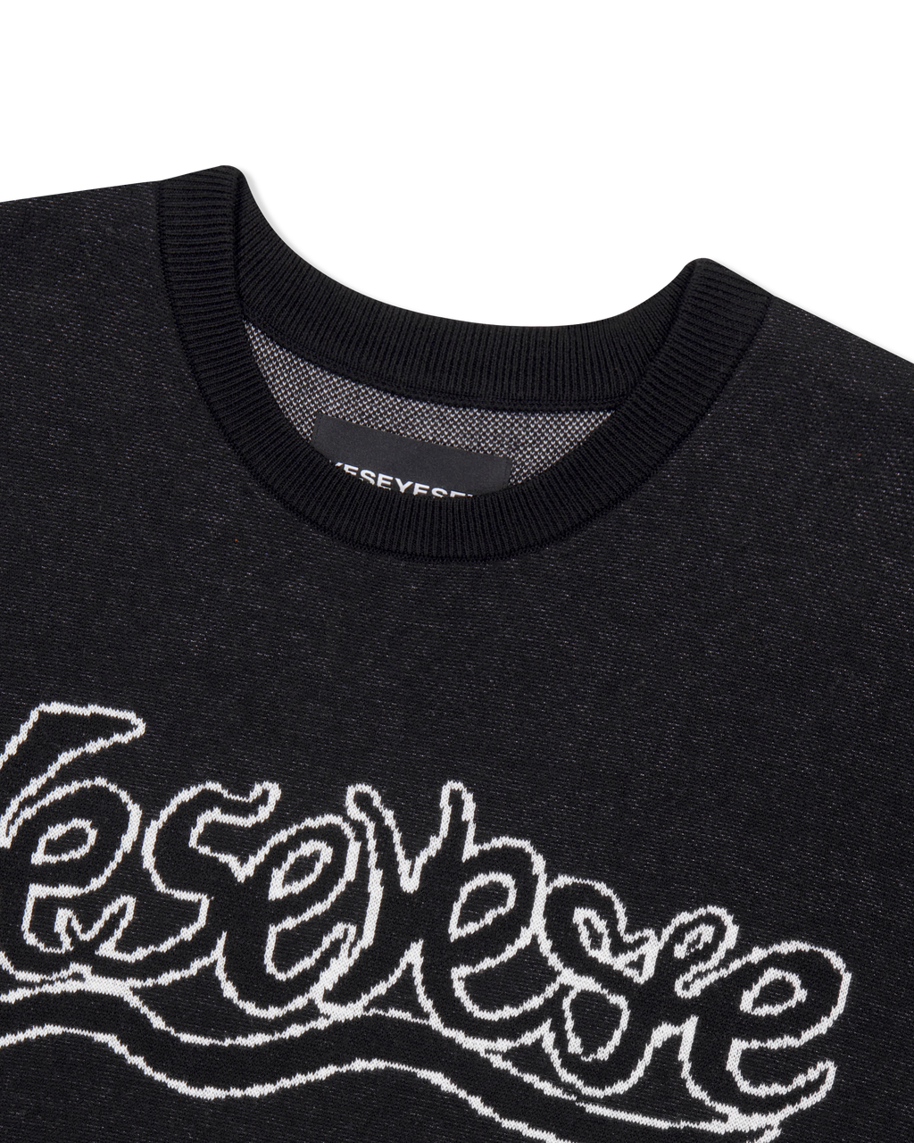 yeseyesee - Snail Logo Long Sleeve Knit Pullover (Black) product image 3 | TRAB K-Fashion Australia