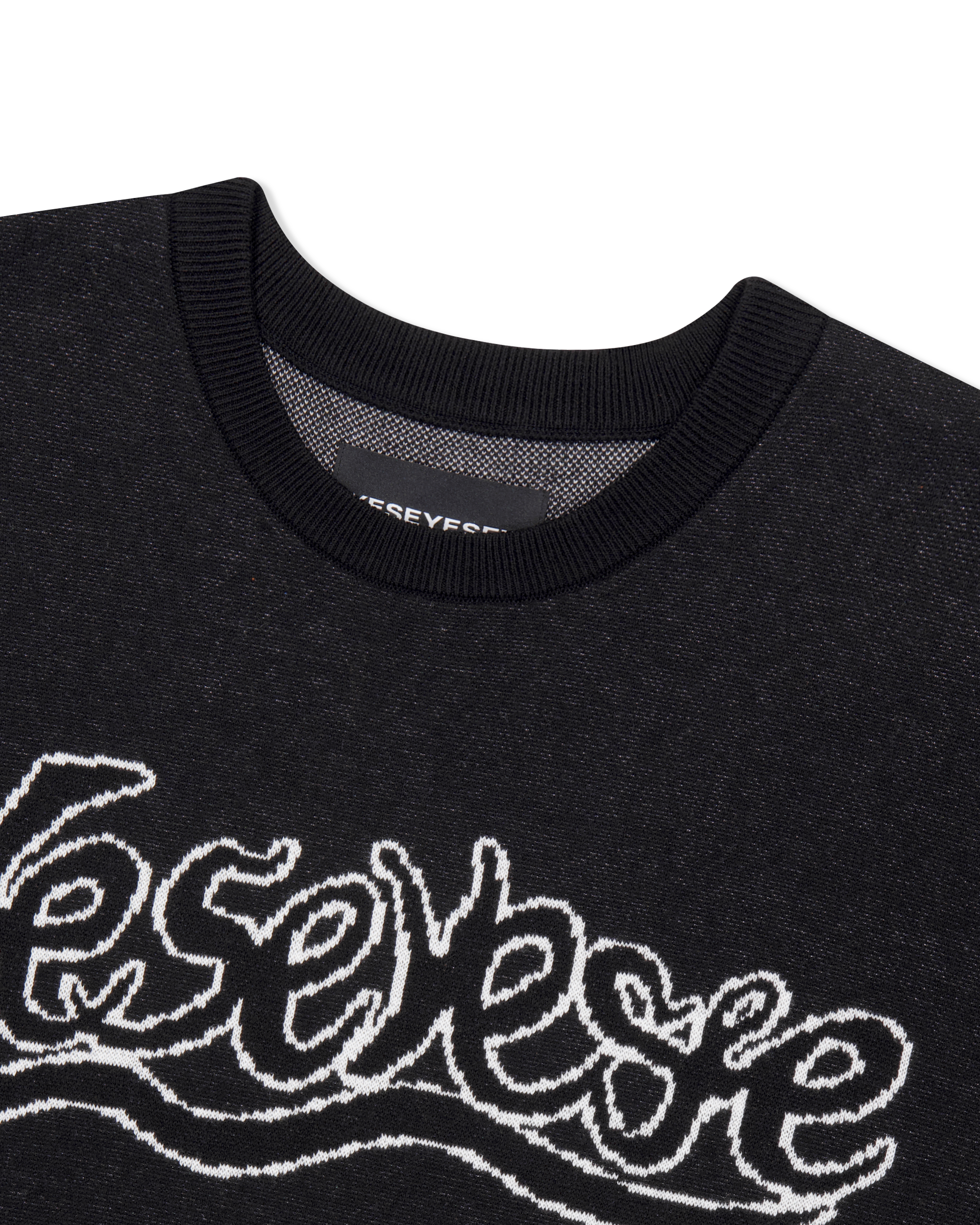 yeseyesee - Snail Logo Long Sleeve Knit Pullover (Black) product image 3 | TRAB K-Fashion Australia