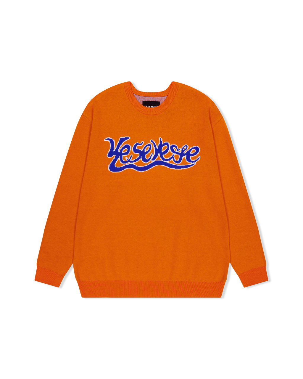 yeseyesee - Snail Logo Long Sleeve Knit Pullover (Orange) product image 1 | TRAB K-Fashion Australia