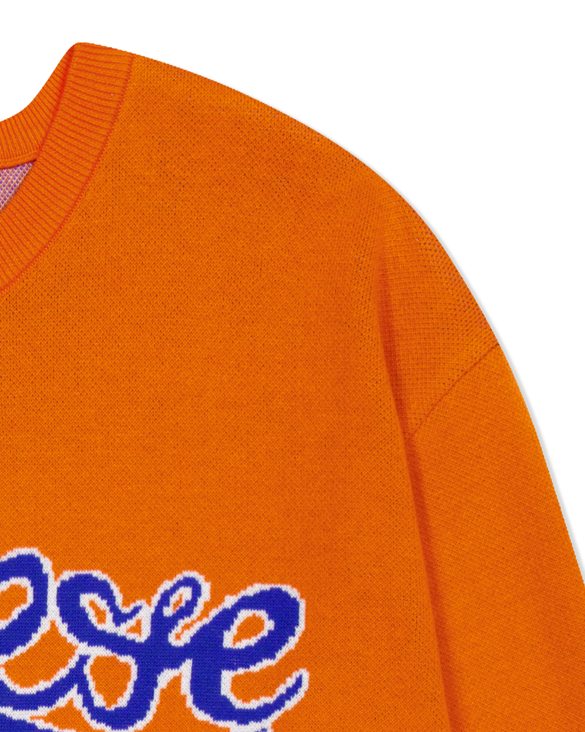 yeseyesee - Snail Logo Long Sleeve Knit Pullover (Orange) product image 4 | TRAB K-Fashion Australia