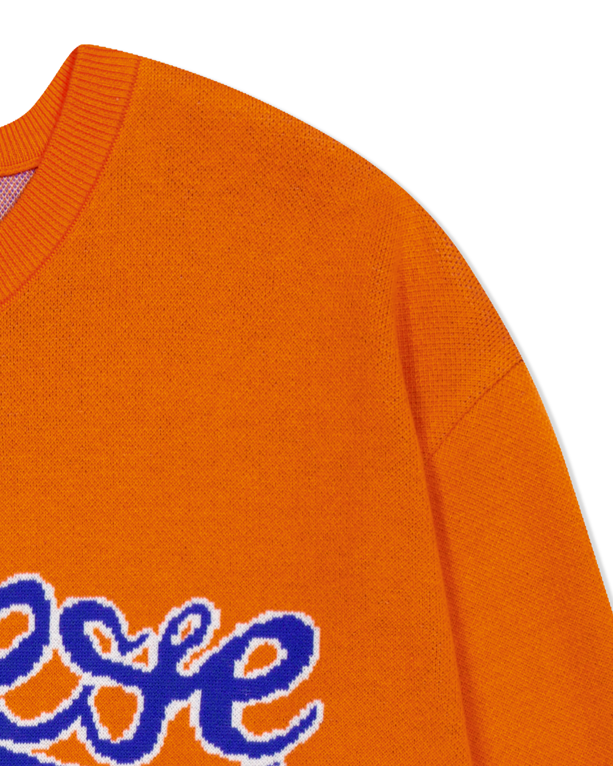 yeseyesee - Snail Logo Long Sleeve Knit Pullover (Orange) product image 4 | TRAB K-Fashion Australia