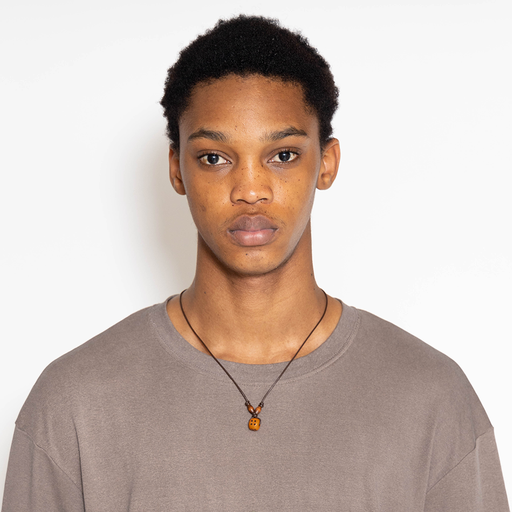 Towtow Archive - Bone Dice Necklace (Brown) product image 4 | TRAB K-Fashion Australia