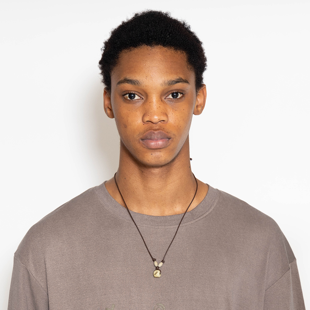 Towtow Archive - Bone Dice Necklace (Brown) product image 3 | TRAB K-Fashion Australia