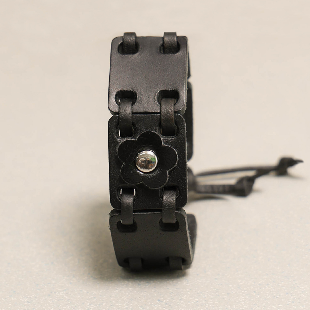 Towtow Archive - Feverfew Leather Bead Bracelet (Blue) product image 11 | TRAB K-Fashion Australia