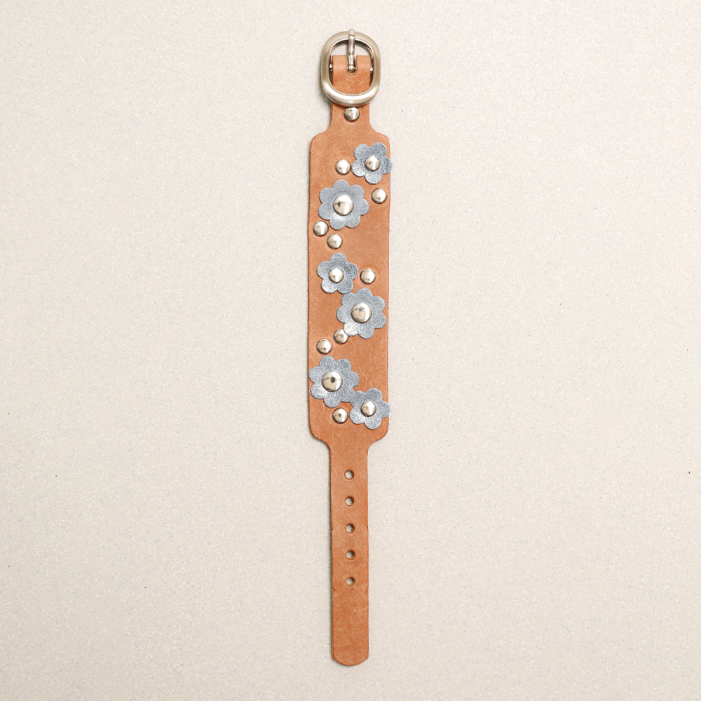 Towtow Archive - Feverfew Leather Bracelet (Brown) product image 12 | TRAB K-Fashion Australia