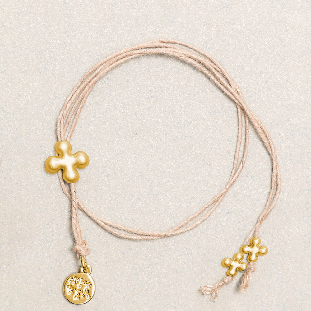 Towtow Archive - Fortuna Gold Layered Bracelet (Beige) product image 4 | TRAB K-Fashion Australia