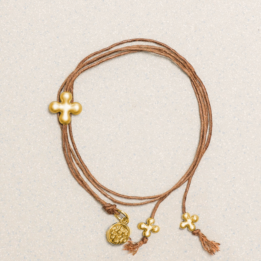 Towtow Archive - Fortuna Gold Layered Bracelet (Brown) product image 3 | TRAB K-Fashion Australia