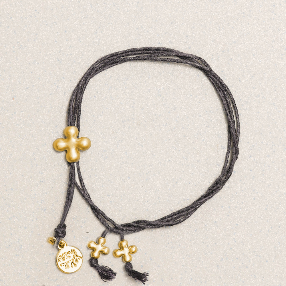 Towtow Archive - Fortuna Gold Layered Bracelet (Dark Brown) product image 6 | TRAB K-Fashion Australia