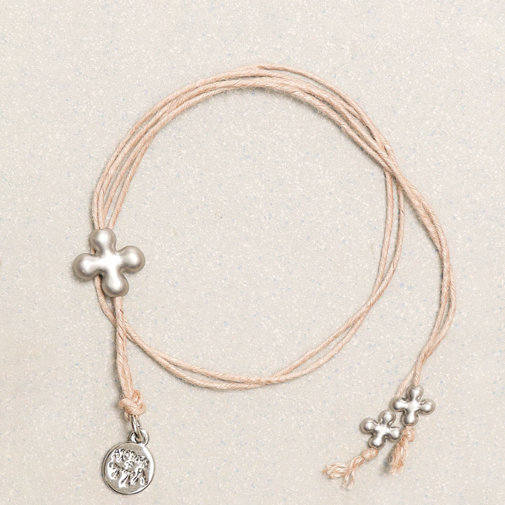 Towtow Archive - Fortuna Silver Layered Bracelet (Brown) product image 4 | TRAB K-Fashion Australia