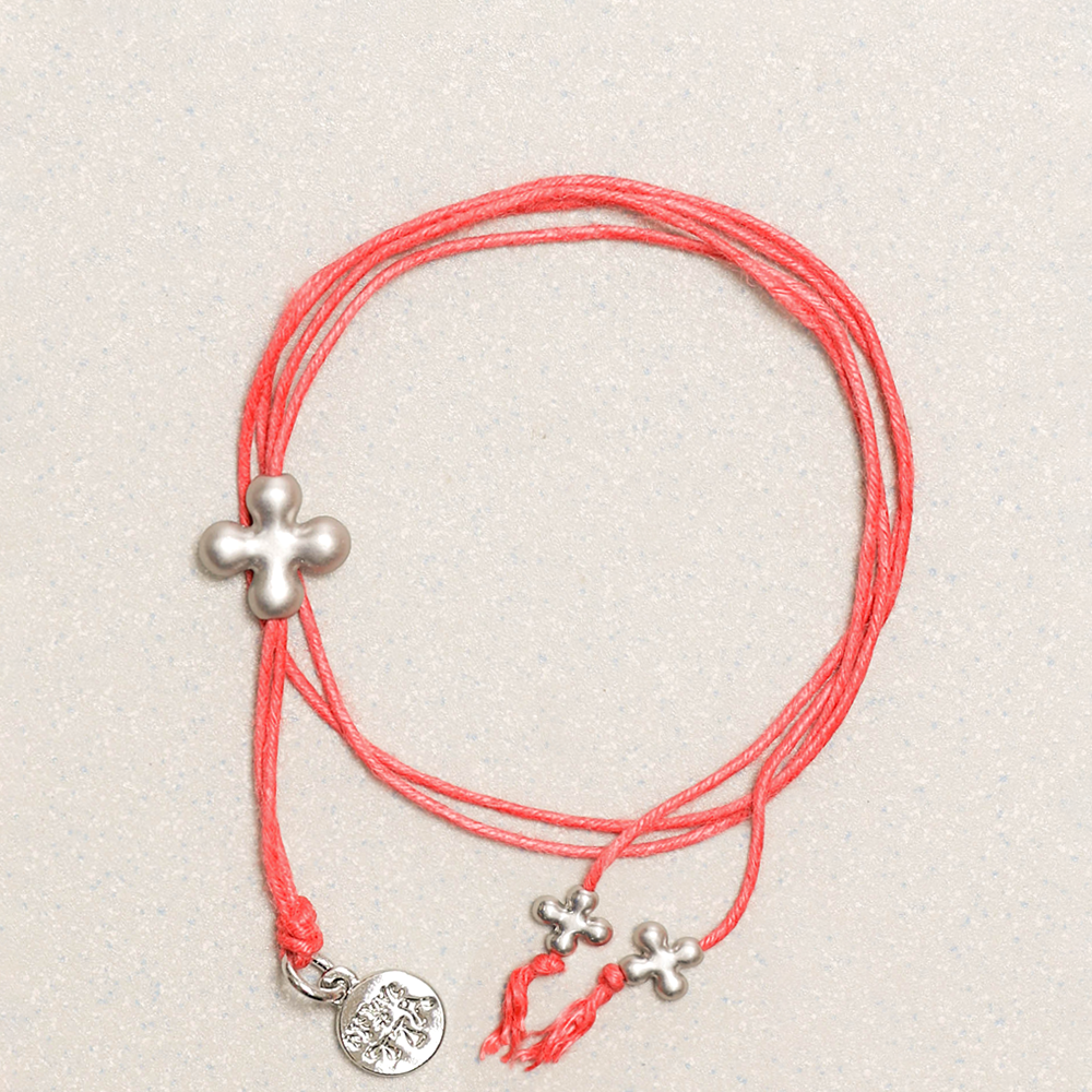 Towtow Archive - Fortuna Silver Layered Bracelet (Beige) product image 5 | TRAB K-Fashion Australia