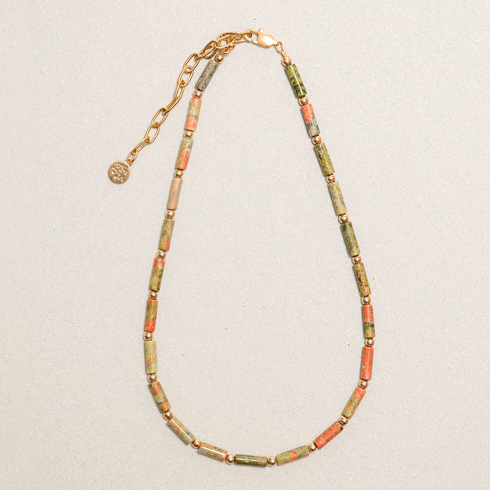 Towtow Archive - Garten Necklace (Unakite Green) product image 1 | TRAB K-Fashion Australia