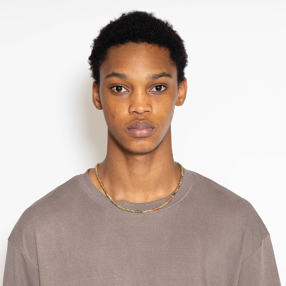 Towtow Archive - Garten Necklace (Unakite Green) product image 3 | TRAB K-Fashion Australia