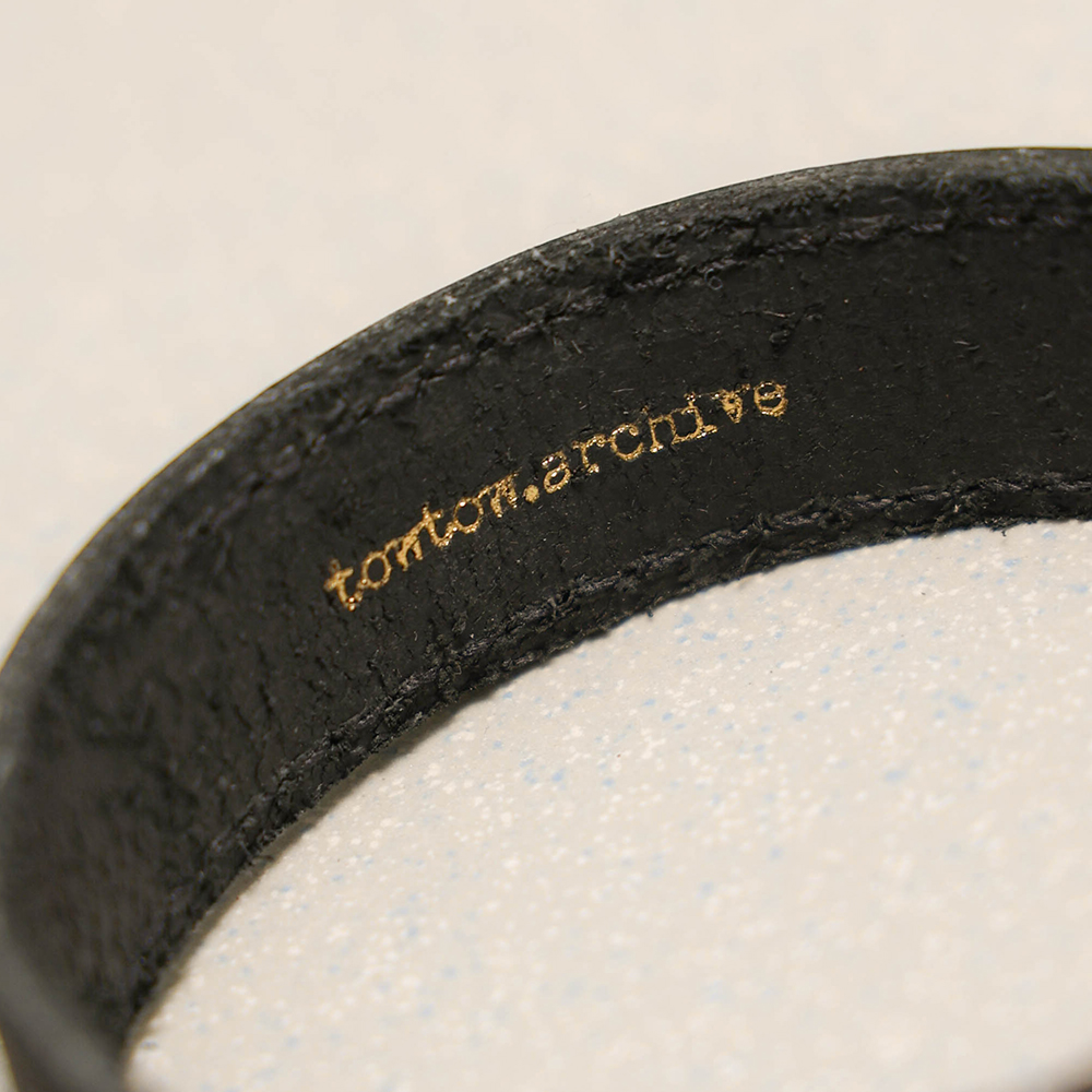 Towtow Archive - Graphicos Leather Bracelet (Dark Brown) product image 10 | TRAB K-Fashion Australia