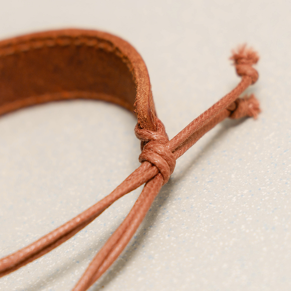 Towtow Archive - Graphicos Leather Bracelet (Dark Brown) product image 11 | TRAB K-Fashion Australia