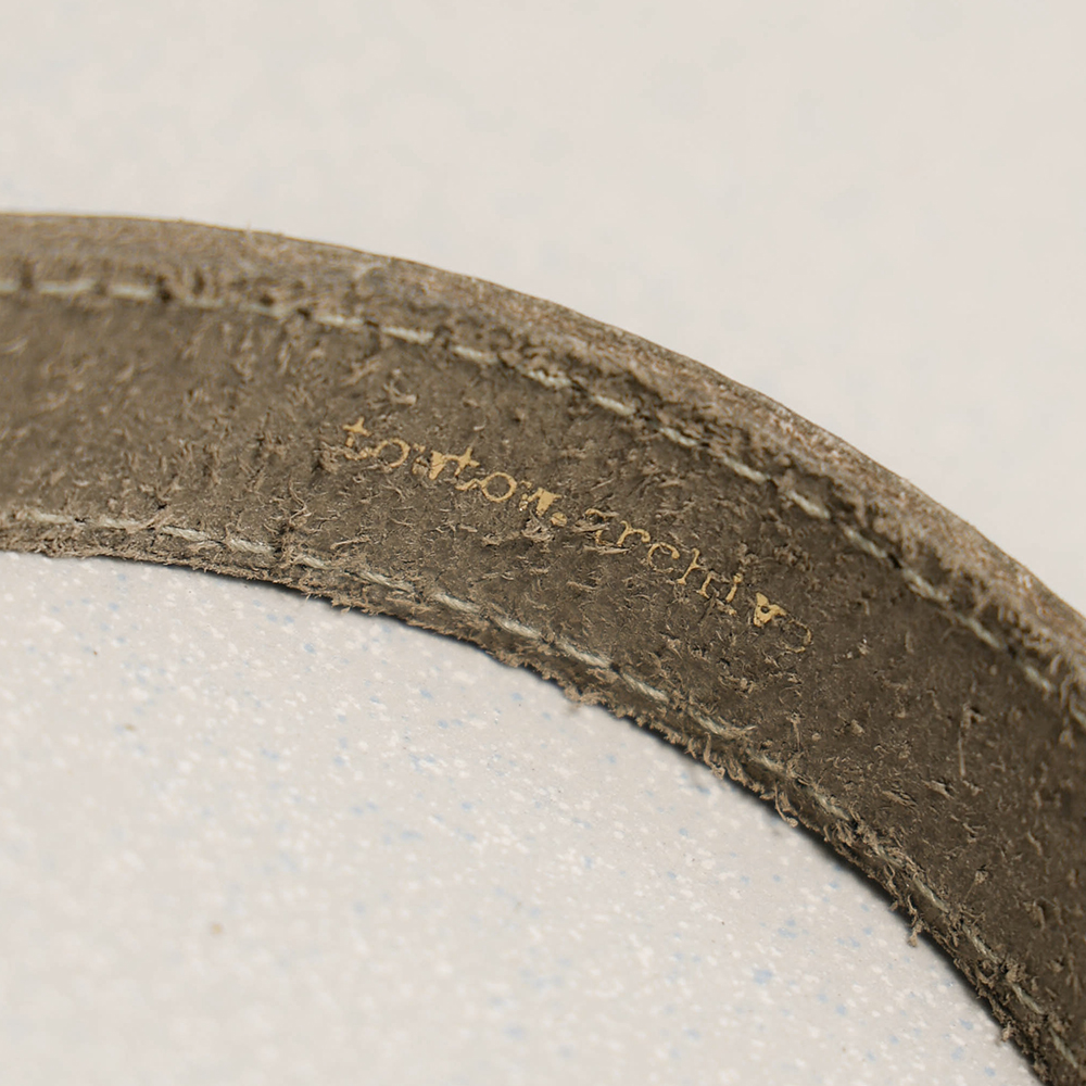 Towtow Archive - Graphicos Leather Bracelet (Dark Brown) product image 9 | TRAB K-Fashion Australia