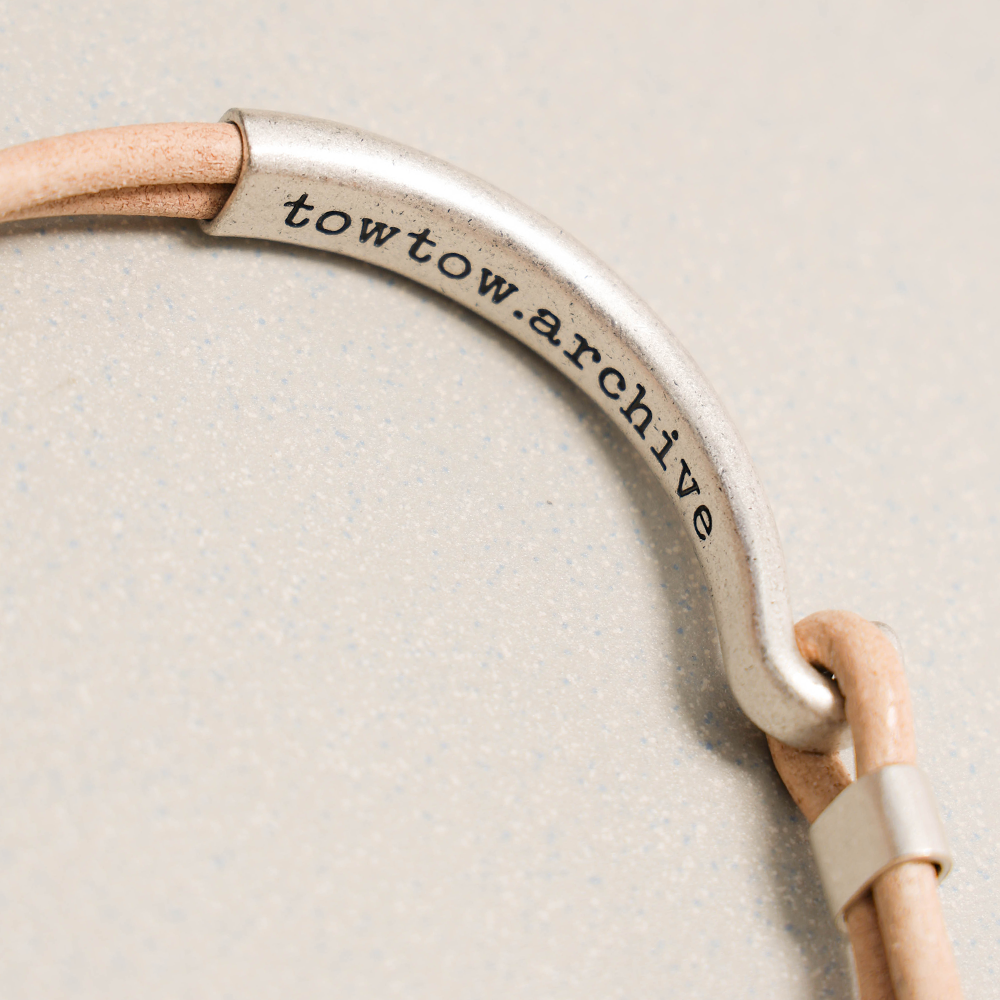 Towtow Archive - Grit Leather Necklace (Vegetable) product image 4 | TRAB K-Fashion Australia