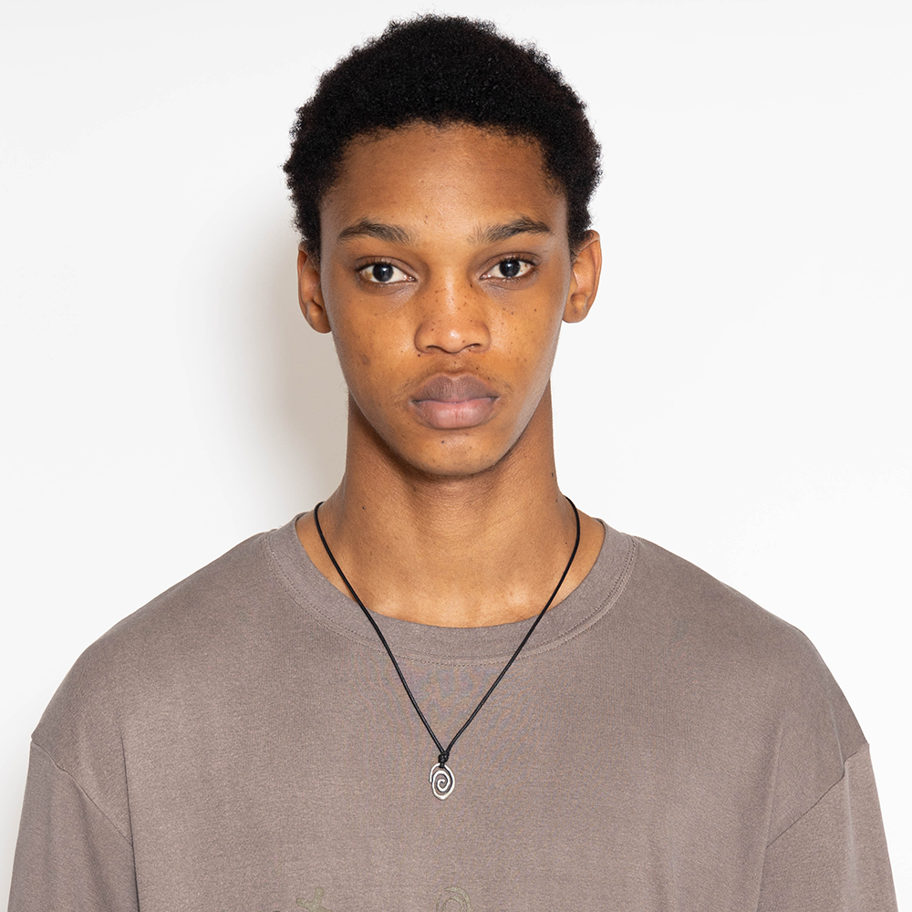 Towtow Archive - [13Th Restock] Minima Spiral Necklace Silver | Immediate Shipping (Brown) product image 5 | TRAB K-Fashion Australia