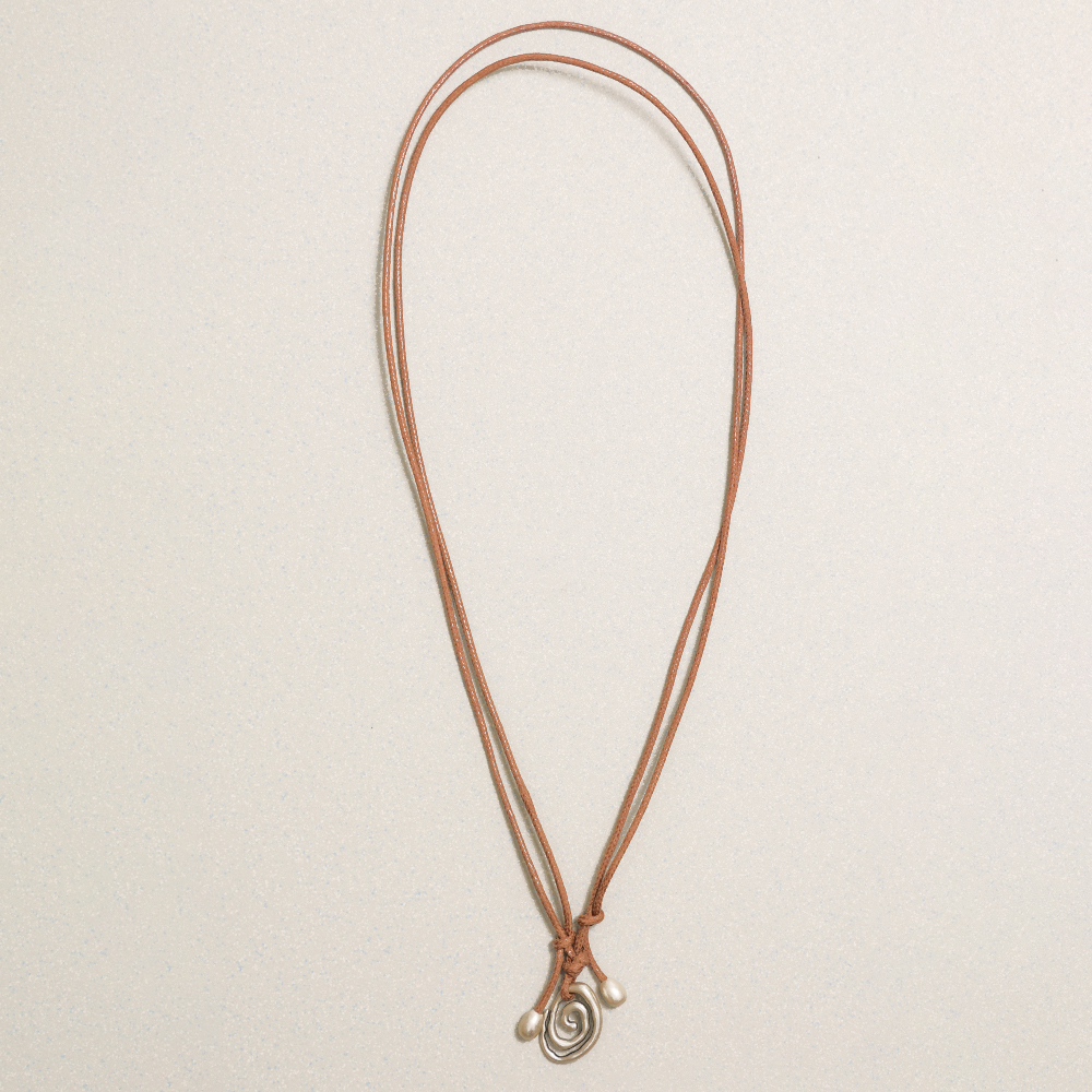 Towtow Archive - [13Th Restock] Minima Spiral Necklace Silver | Immediate Shipping (Black) product image 15 | TRAB K-Fashion Australia