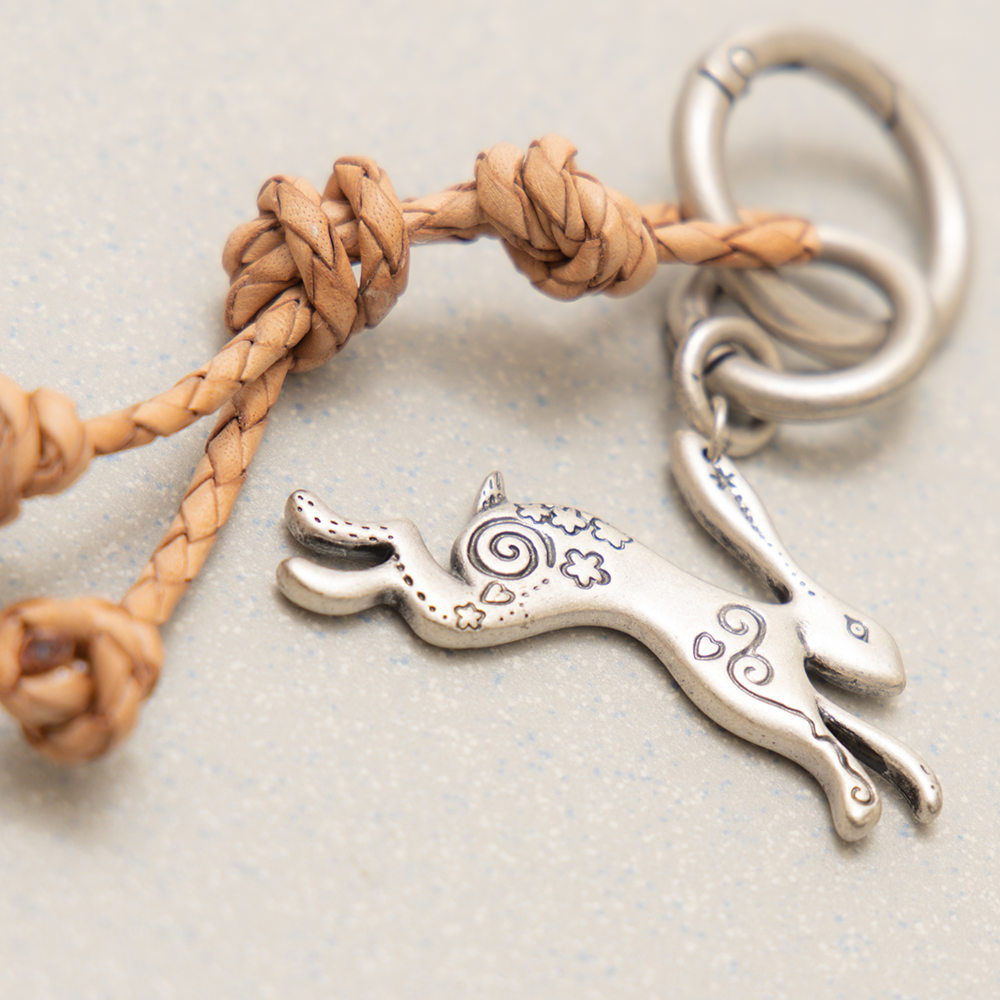 Towtow Archive - Moon Rabbit Keyring (Silver) product image 2 | TRAB K-Fashion Australia